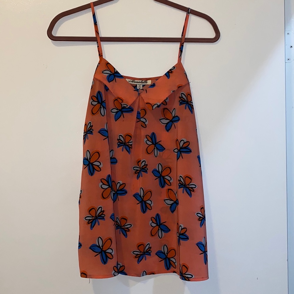 Annabella Pink and Blue Floral Blouse